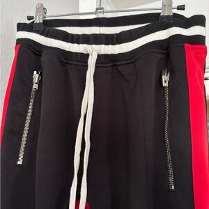 Fear of God Black and Red Sweatpants/ Joggers